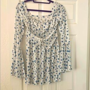 CIDER Floral Long Sleeve Dress